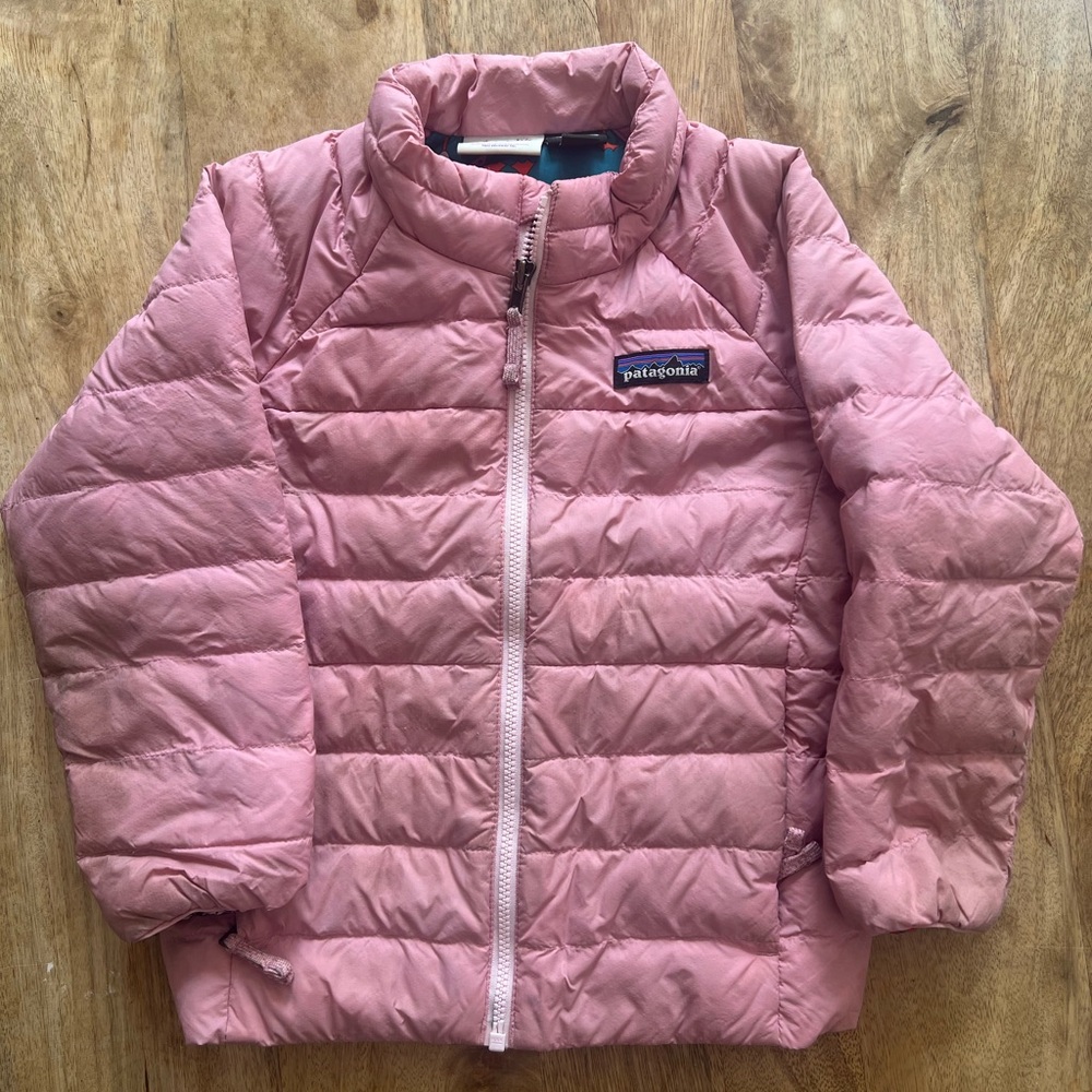 Patagonia Kids Light Pink Puffer Coat